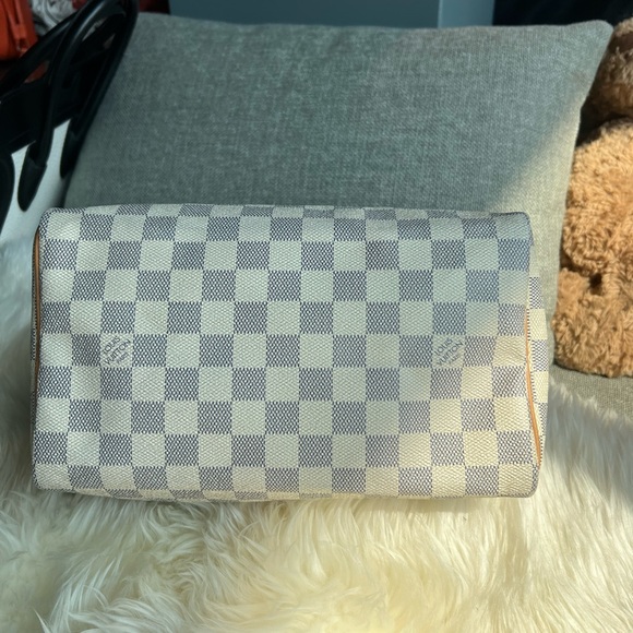 LOUIS VUITTON Speedy 25 Pattern Print Damier Azur - Picture 4 of 7